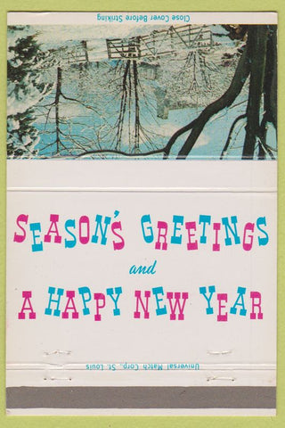Matchbook Cover - Parsons Oldsmobile Carthage MO Christmas 40 Strike