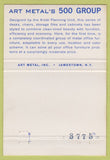 Matchbook Cover - Art Metal Office Furniture Newark NJ 40 Strike