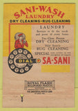 Matchbook Cover - Sani Wash Laundry Dry Cleaning Pittsburgh PA 40 Strike
