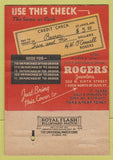 Matchbook Cover - Rogers Jewelers St Louis MO Diamond Rings 40 Strike
