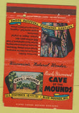 Matchbook Cover - Cave of the Mounds Blue Mounds WI 40 Strike