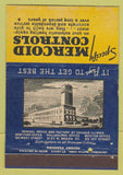 Matchbook Cover - Mercoid Heating Controls Chicago IL 40 Strike