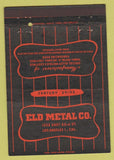Matchbook Cover - Eld Metal Los Angeles CA 40 Strike