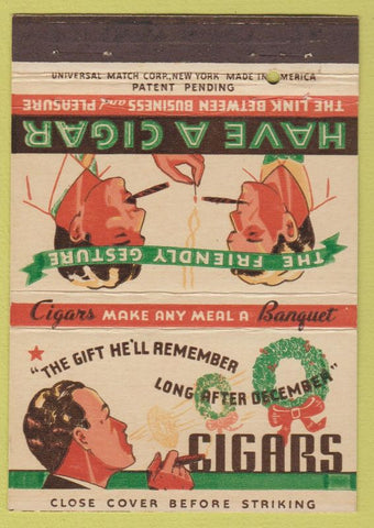 Matchbook Cover - Cigars Tobacco Royal Flash Billboard 40 Strike