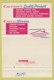 Matchbook Cover - Cavco Custom Homes Frederick MD 40 Strike