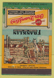 Matchbook Cover - Franklin Vaccines Livestock Cattle Serum 40 Strike