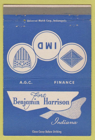 Matchbook Cover - Fort Benjamin Harrison IN postcard 40 Strike