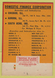 Matchbook Cover - Auto Loans Chicago IL Aurora South Bend IN 40 Strike