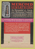 Matchbook Cover - Mercoid Heating Controls Chicago IL 40 Strike
