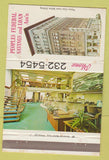 Matchbook Cover - Peoples Federal Savings Loan Wheeling WV WORN 40 Strike