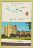 Matchbook Cover - The Whittier Hotel Detroit MI 40 Strike