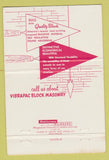 Matchbook Cover - Harrisburg Building Units PA concrete blocks #1 40 Strike