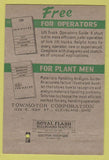 Matchbook Cover - Tow Motor fork lifts Cleveland OH 40 Strike