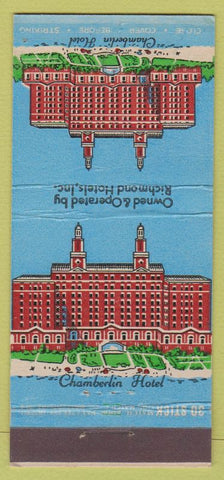 Matchbook Cover - Chamberlain Hotel Old Point Comford VA 30 Stick