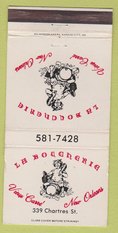 Matchbook Cover - La Boucheria Vieux Carre New Orleans LA 30 Strike