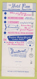 Matchbook Cover - The Hotel Penn York PA WEAR 30 Strike