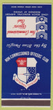 Matchbook Cover - Non Commissioned Officers' Club Long Beach CA 30 Strike