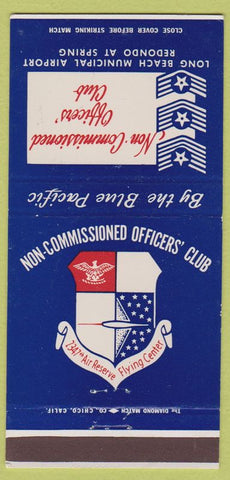 Matchbook Cover - Non Commissioned Officers' Club Long Beach CA 30 Strike