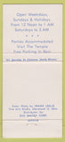 Matchbook Cover - Golden Gate Restaurant Chinatown Cleveland OH 30 Strike