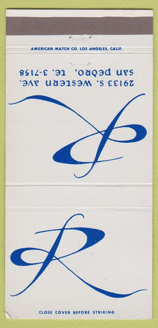 Matchbook Cover - San Pedro CA Dancewood's? WEAR 30 Strike