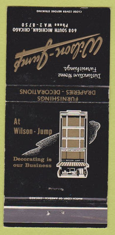 Matchbook Cover - Wilson Jump Furnishings Chicago IL WEAR 30 Strike