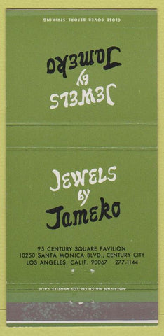 Matchbook Cover - Jewels by Jameko Los Angeles CA Jade Pearls 30 Strike