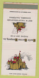 Matchbook Cover - Castle Escrow Alhambra CA WEAR 30 Strike