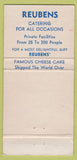 Matchbook Cover - Reubens New York City 30 Strike