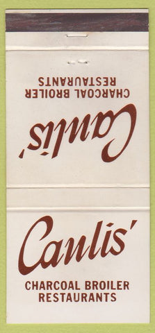 Matchbook Cover - Canlis' Charcoal San Francisco Honolulu Seattle 30 Strike
