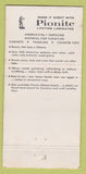 Matchbook Cover - Pionite Laminates Sanford ME furniture 30 Strike