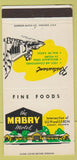 Matchbook Cover - Mabry Hotel Albany GA 30 Strike