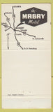 Matchbook Cover - Mabry Hotel Albany GA 30 Strike
