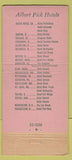 Matchbook Cover - Glass Hat Congress Hotel Chicago IL WEAR 30 Stick