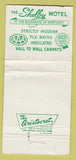 Matchbook Cover - Shelby Motel Shelbyville KY WORN 30 Strike