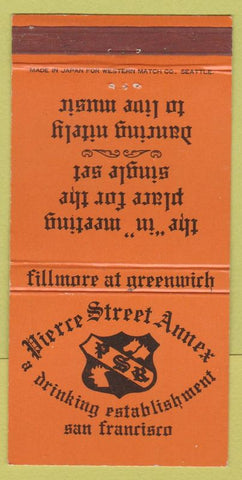 Matchbook Cover - Pierre Street Annex Bar San Francisco CA 30 Strike