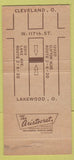 Matchbook Cover - Lakewood Manor Hotel Lakewood OH 30 Strike