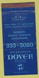 Matchbook Cover - Dover House Burt Bacharach's Westbury LI NY WEAR 30 Strike