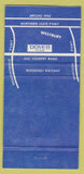 Matchbook Cover - Dover House Burt Bacharach's Westbury LI NY WEAR 30 Strike