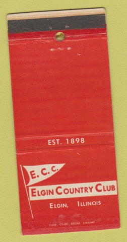 Matchbook Cover - Elgin Country Club IL WEAR 30 Strike