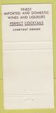 Matchbook Cover - Royal Lounge Corned Beef Royal Oak MI 30 Strike