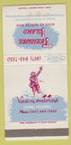 Matchbook Cover - Treasure Island Webster MA WEAR 30 Strike