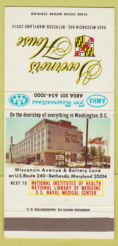 Matchbook Cover - Governor's House Bethesda MD 30 Strike