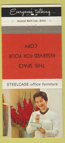 Matchbook Cover - Steelcase Office Furniture girlie 30 Strike