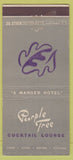 Matchbook Cover Purple Tree Cocktail Lounge Cleveland OH Manger Hotel  30 Stick