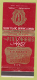 Matchbook Cover - Penn Harris Hotel Harrisburg PA WEAR 30 Strike
