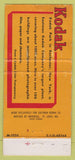 Matchbook Cover - Kodak Park Rochester NY Film  30 Strike
