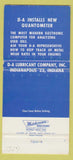 Matchbook Cover - DA Quantometer oil tester Indianapolis IN 30 Strike