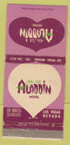Matchbook Cover - Aladdin Hotel Casino Las Vegas NV 30 Strike