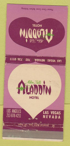 Matchbook Cover - Aladdin Hotel Casino Las Vegas NV 30 Strike