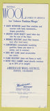 Matchbook Cover - American Wool Council Denver Colorado girlie 30 Strike